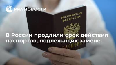 Михаил Мишустин - Подлежащие замене российские паспорта будут действительны еще 90 дней - ria.ru - Москва - Россия