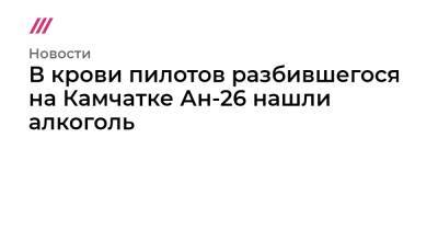 В крови пилотов разбившегося на Камчатке Ан-26 нашли алкоголь - tvrain.ru