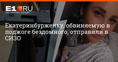 Артем Устюжанин - Екатеринбурженку, обвиняемую в поджоге бездомного, отправили в СИЗО - e1.ru - Екатеринбург - Свердловская обл.