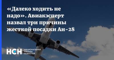 Роман Гусаров - «Далеко ходить не надо». Авиакэсперт назвал три причины жесткой посадки Ан-28 - nsn.fm - Томск