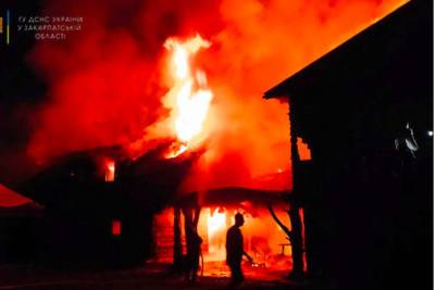 База отдыха на Закарпатье уничтожена ударом молнии - lenta.ua - Украина - Венгрия - район Тячевский