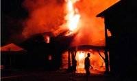 На Закарпатье сгорел отель из-за удара молнии - vlasti.net - район Тячевский