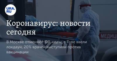 Дмитрий Песков - Коронавирус: новости сегодня. В Москве отменяют QR-коды, в Туве ввели локдаун, 20% врачей выступили против вакцинации - ura.news - Москва - Россия - Китай - Ухань