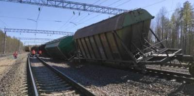 Около 100 вагонов сошли с рельсов после столкновения двух грузовых поездов в Приамурье - interfax-russia.ru - Амурская обл.