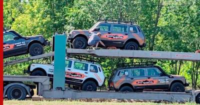 Необычную Lada Niva сфотографировали на автовозе - profile.ru - респ. Алтай