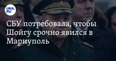 Сергей Шойгу - СБУ потребовала, чтобы Шойгу срочно явился в Мариуполь - ura.news - Россия - Украина - Луганская обл. - Мариуполь - Донецкая обл.