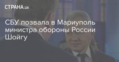 Сергей Шойгу - Константин Малофеев - СБУ позвала в Мариуполь министра обороны России Шойгу - strana.ua - Россия - Украина - Луганская обл. - Царьград - Мариуполь - Донецкая обл.