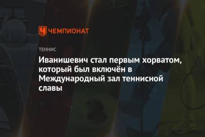 Джокович Новак - Иванишевич стал первым хорватом, который был включён в Международный зал теннисной славы - championat.com - США
