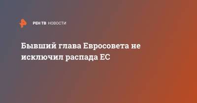Дональд Туск - Бывший глава Евросовета не исключил распада ЕС - ren.tv - Россия - Германия - Венгрия - Польша - Брюссель