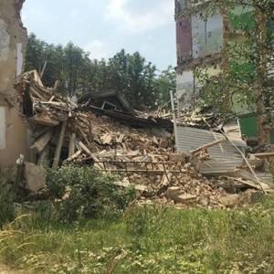 Максим Козицкий - В Дрогобыче рухнул подъезд аварийного дома. Фото - reporter-ua.com - Украина - Львовская обл.