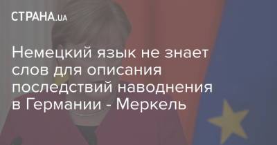 Ангела Меркель - Штайнмайер Франк-Вальтер - Армин Лашет - Немецкий язык не знает слов для описания последствий наводнения в Германии - Меркель - strana.ua - Австрия - Украина - Швейцария - Бельгия - Германия - Голландия - Люксембург