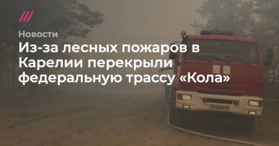 Из-за лесных пожаров в Карелии перекрыли федеральную трассу «Кола» - tvrain.ru - Якутск - район Сегежский - Беломорск - республика Карелия