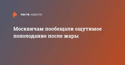 Евгений Тишковец - Роман Вильфанд - Москвичам пообещали ощутимое похолодание после жары - ren.tv - Москва - Россия - ЦФО