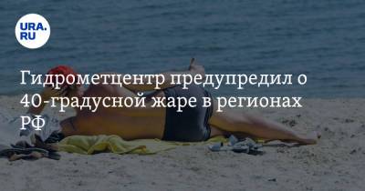 Роман Вильфанд - Гидрометцентр предупредил о 40-градусной жаре в регионах РФ - ura.news - Россия - Краснодарский край - респ. Ингушетия - респ. Чечня - Астраханская обл. - Ростовская обл. - Волгоградская обл. - респ. Калмыкия - респ. Кабардино-Балкария - Ставрополье