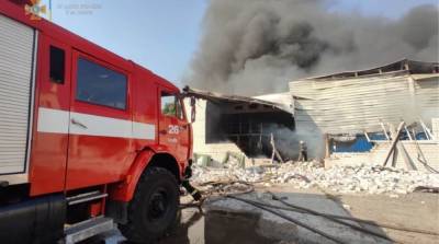В Киеве масштабный пожар - ru.slovoidilo.ua - Украина - Киев - Харьков