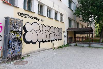 В Екатеринбурге художники «перенесли» граффити с памятника архитектуры на двери УК - znak.com - Екатеринбург