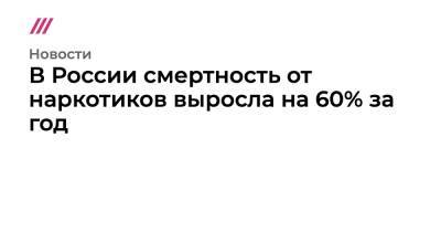 В России смертность от наркотиков выросла на 60% за год - tvrain.ru - Россия - США