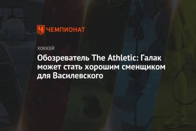 Бэй Лайтнинг - Андрей Василевский - Джон Смит - Обозреватель The Athletic: Галак может стать хорошим сменщиком для Василевского - championat.com - Бостон - Нью-Йорк
