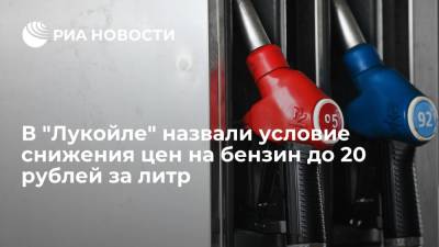 Леонид Федун - Совладелец "Лукойла" Федун: цена бензина опустится до 20 рублей за литр при определенном курсе валют - ria.ru - Москва - Россия