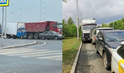 Из-за дождей и скользкой дороги в Тюмени водители грузовиков собирают паровозики - nashgorod.ru - Тюмень