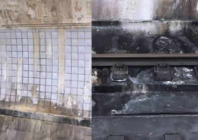 Москвичи сообщили о многочисленных протечках на стенах станции метро - mskgazeta.ru - Москва - Россия