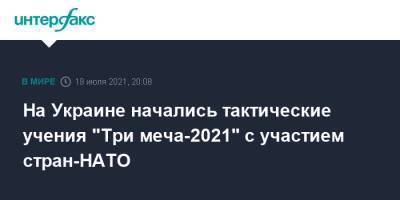 На Украине начались тактические учения "Три меча-2021" с участием стран-НАТО - interfax.ru - Москва - США - Украина - Львов - Польша - Литва