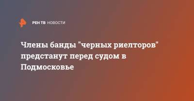 Члены банды "черных риелторов" предстанут перед судом в Подмосковье - ren.tv - Московская обл. - Ногинск