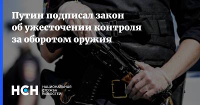 Владимир Путин - Путин подписал закон об ужесточении контроля за оборотом оружия - nsn.fm - Россия