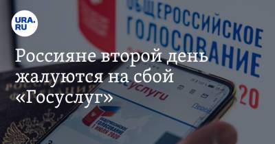 Россияне второй день жалуются на сбой «Госуслуг». Скрин - ura.news - Россия