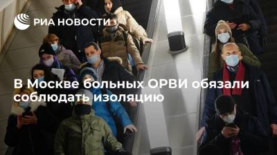 Анастасий Раков - Заммэра Москвы Ракова заявила, что больные ОРВИ теперь обязаны соблюдать изоляцию - ria.ru - Москва - Россия