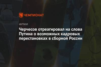 Владимир Путин - Станислав Черчесов - Полина Куимова - Черчесов отреагировал на слова Путина о возможных кадровых перестановках в сборной России - championat.com - Россия