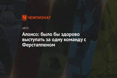 Максим Ферстаппен - Фернандо Алонсо - Алонсо: было бы здорово выступать за одну команду с Ферстаппеном - championat.com