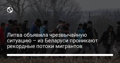 Агне Билотайте - Литва объявила чрезвычайную ситуацию – из Беларуси проникают рекордные потоки мигрантов - liga.net - Украина - Белоруссия - Литва