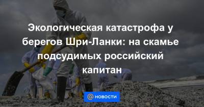 Экологическая катастрофа у берегов Шри-Ланки: на скамье подсудимых российский капитан - news.mail.ru - Индия - Сингапур - Шри Ланка