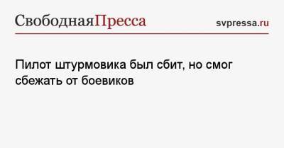 Пилот штурмовика был сбит, но смог сбежать от боевиков - svpressa.ru - Россия - Китай - США - Англия - Нигерия