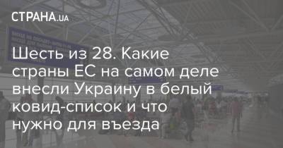 Шесть из 28. Какие страны ЕС на самом деле внесли Украину в белый ковид-список и что нужно для въезда - strana.ua - Россия - Украина - Германия