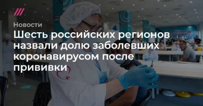 Сергей Меликов - Денис Каминев - Шесть российских регионов назвали долю заболевших коронавирусом после прививки - tvrain.ru - Челябинская обл. - Кемеровская обл. - респ. Дагестан - респ.Бурятия