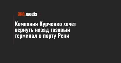 Компания Курченко хочет вернуть назад газовый терминал в порту Рени - 368.media - Украина - Киев - Рени