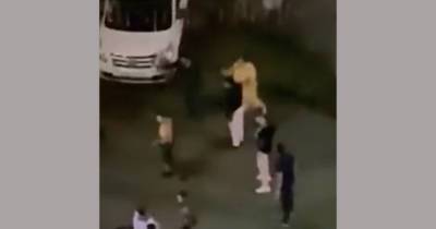 В Подмосковье мигранты устроили массовую драку со стрельбой и попали на видео - moslenta.ru - Москва - Московская обл.