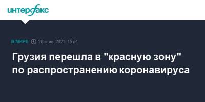 Ираклий Гарибашвили - Амиран Гамкрелидзе - Грузия перешла в "красную зону" по распространению коронавируса - interfax.ru - Москва - Грузия