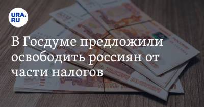 В Госдуме предложили освободить россиян от части налогов - ura.news - Россия