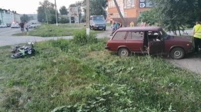 В Каменке мотоцикл столкнулся с ВАЗ-21043 - penzainform.ru - Россия - Пензенская обл.