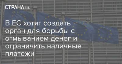 В ЕС хотят создать орган для борьбы с отмыванием денег и ограничить наличные платежи - strana.ua - Австрия - Украина - Германия