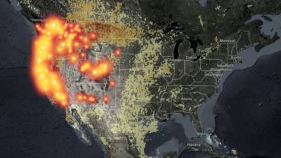 Дым от лесных пожаров на западе США достиг восточного побережья - eadaily.com - США - Нью-Йорк - штат Орегон