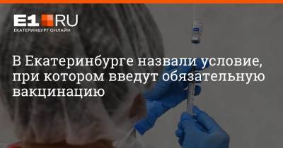 Павел Креков - Артем Устюжанин - Власти назвали условие, при котором введут обязательную вакцинацию в Екатеринбурге - e1.ru - Екатеринбург - Свердловская обл.