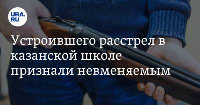 Устроившего расстрел в казанской школе признали невменяемым - ura.news - Россия - Казань