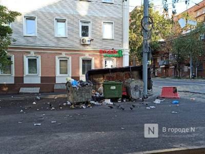 Нижегородцы пожаловались на ужасное состояние мусорной площадки на улице Фрунзе - vgoroden.ru - район Нижегородский - Экология