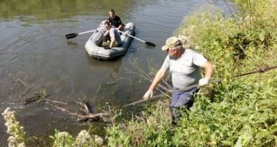 Ликвидирован крупный затор на реке Лугань в районе Малой Вергунки. ФОТО - cxid.info - Луганск - Экология