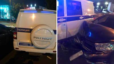 Полицейский УАЗ попал в ДТП с легковушкой в Воронеже - vestivrn.ru - Воронеж