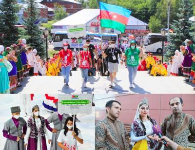 Два мировых рекорда в Башкортостане. Ансамбль "Ритм" с успехом представил Азербайджан на Всемирной фольклориаде (ВИДЕО,ФОТО) - trend.az - Башкирия - Уфа - Азербайджан